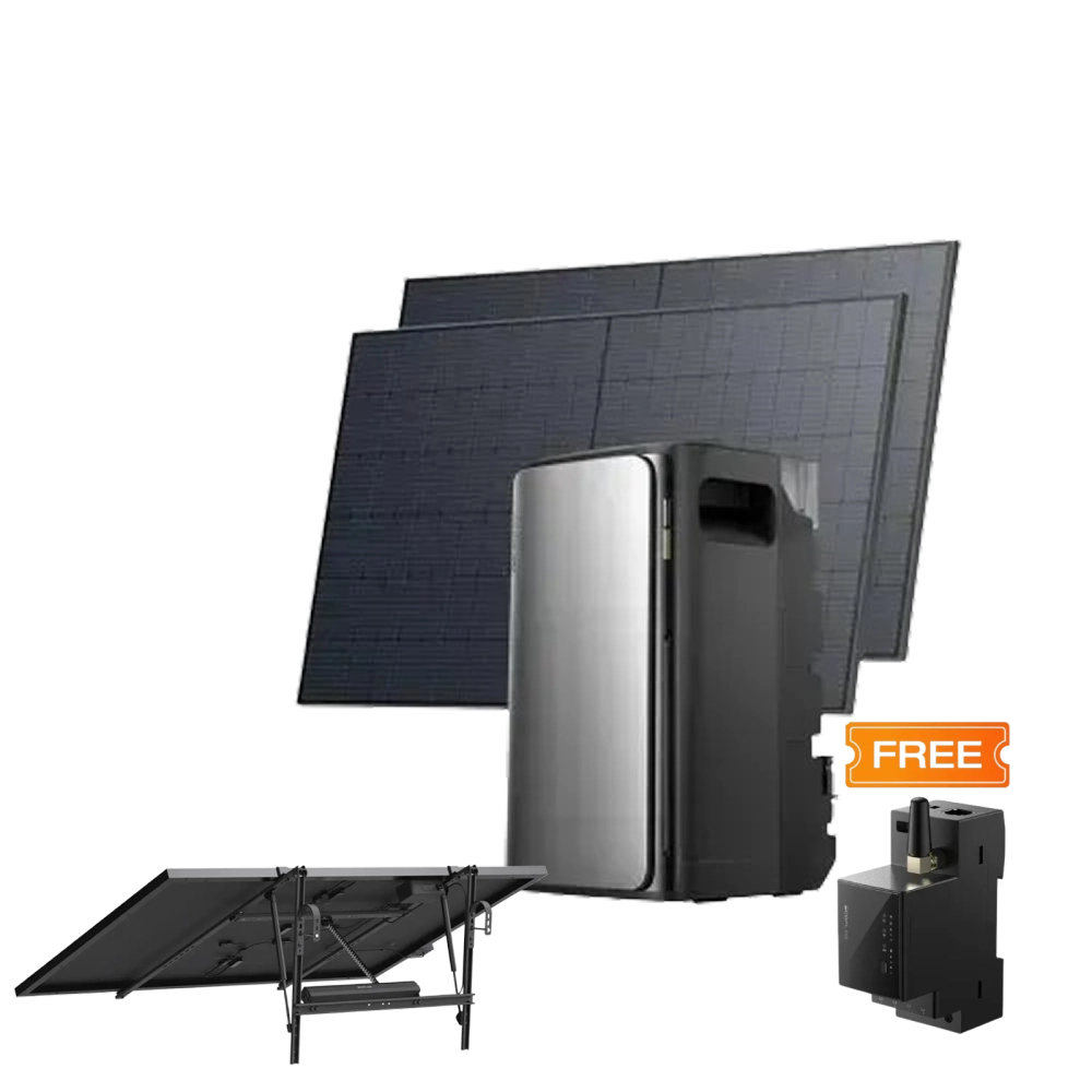 Комплект EcoFlow STREAM ULTRA/Solar Panel 2*400/Сонячний трекер EcoFlow Single Axis Solar Tracker/Розумний лічильник Smart Meter