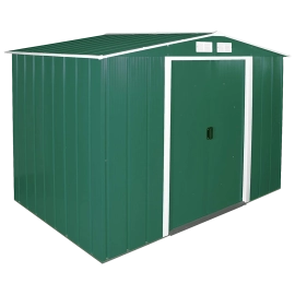 Сарай металевий ECO 262x182x191 см зелений з білим