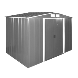Сарай металевий ECO 320x241x196 см сірий з білим