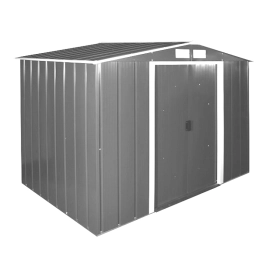 Сарай металевий ECO 320x241x196 см сірий з білим