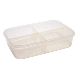 Контейнер Fresh Box 4 відсіки 0,25 л + 0,25 л + 0,25 л + 0,25 л прозорий