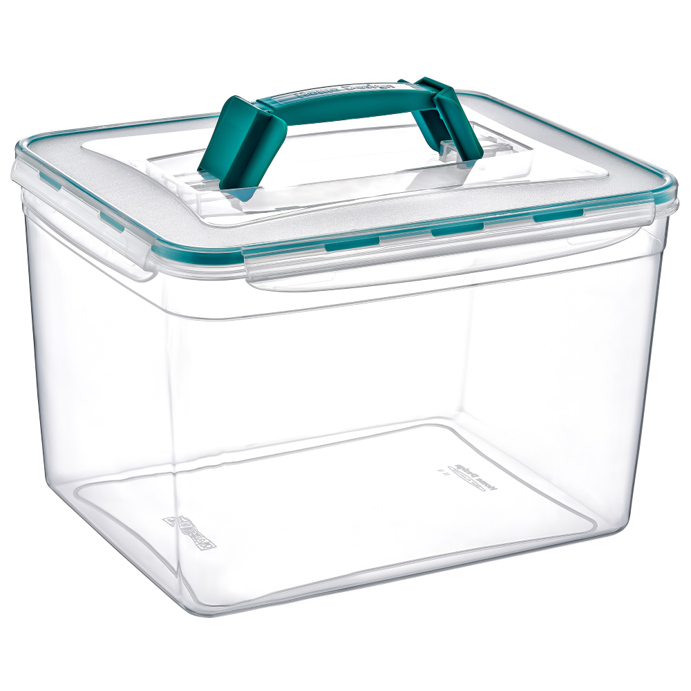 Контейнер з ручкою великий Fresh Box 11 л прозорий