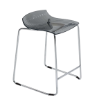 Стілець барний Papatya X-Treme Sled прозоро-димчастий