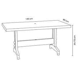 Стіл PAPATYA Престиж 80x140 білий