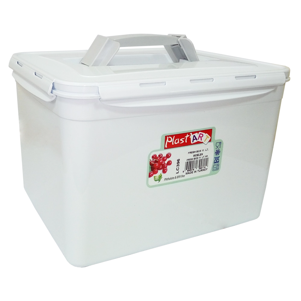 Контейнер з ручкою великий Fresh Box 11 л білий