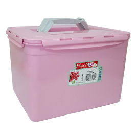 Контейнер з ручкою великий Fresh Box 11 л рожевий
