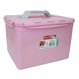Контейнер з ручкою великий Fresh Box 11 л рожевий