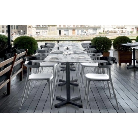 База стола Kross bar 63x63x110 см антрацит Papatya