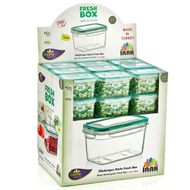 Контейнер Fresh Box прямокутний 0,7 л прозорий Irak Plastik