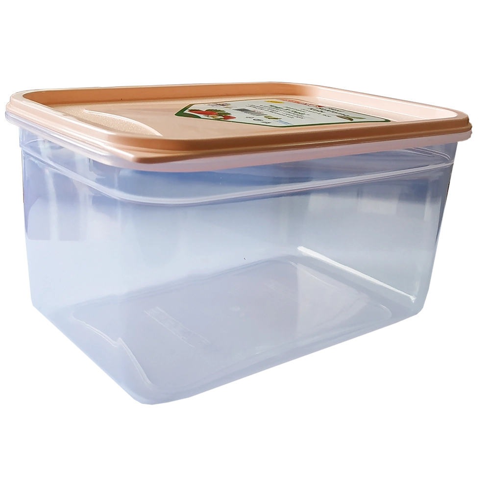 Контейнер Flexy Box прямокутний 1,3 л прозорий кришка помаранчева Irak Plastik