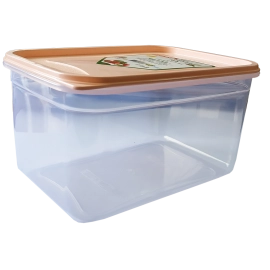 Контейнер Flexy Box прямокутний 1,3 л прозорий кришка помаранчева Irak Plastik