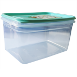 Контейнер Flexy Box прямокутний 1,3 л прозорий кришка бірюзова Irak Plastik