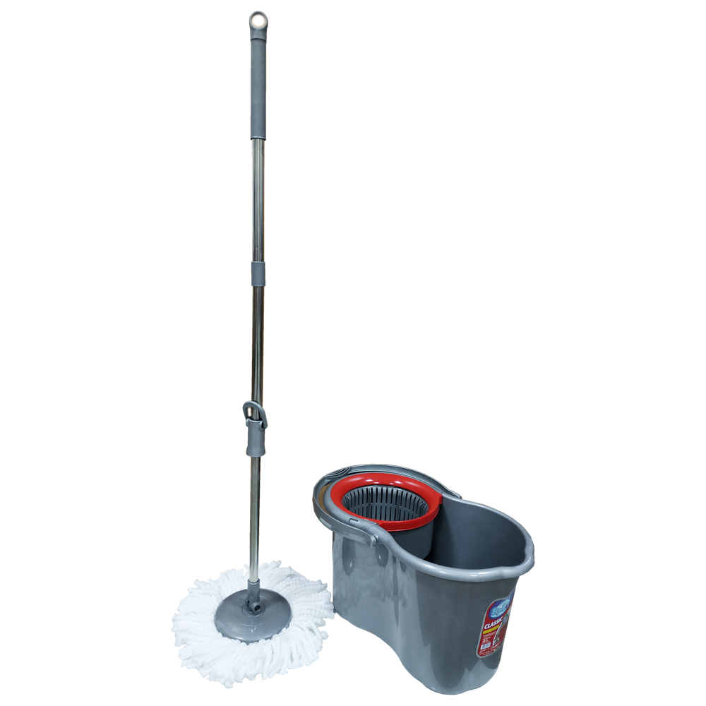 Набір для прибирання Planet Spin Mop Classic 19 л металік