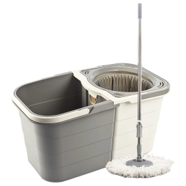 Набір для прибирання Planet Spin Mop Duo 19 л кремово-сірий