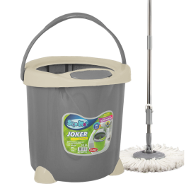 Набір для прибирання Planet Spin Mop Joker 15 л сірий