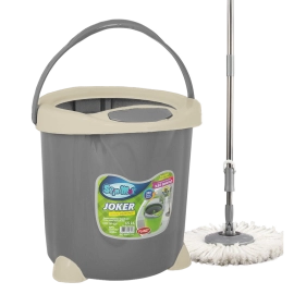 Набір для прибирання Planet Spin Mop Joker 15 л сірий