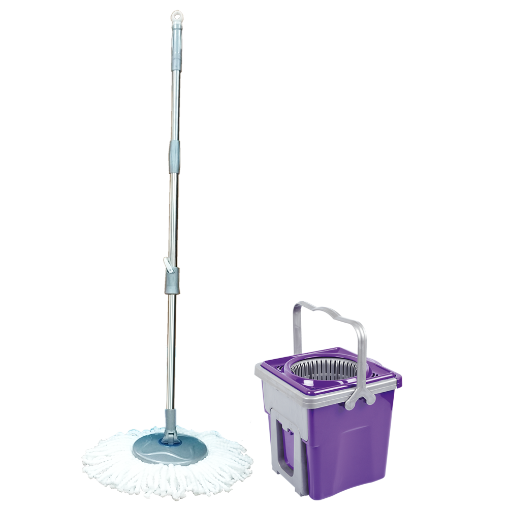 Набір для прибирання Planet Spin Mop Telescopic 9 л пурпурний