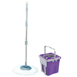 Набір для прибирання Planet Spin Mop Telescopic 9 л пурпурний