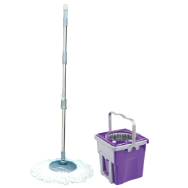 Набір для прибирання Planet Spin Mop Telescopic 9 л пурпурний