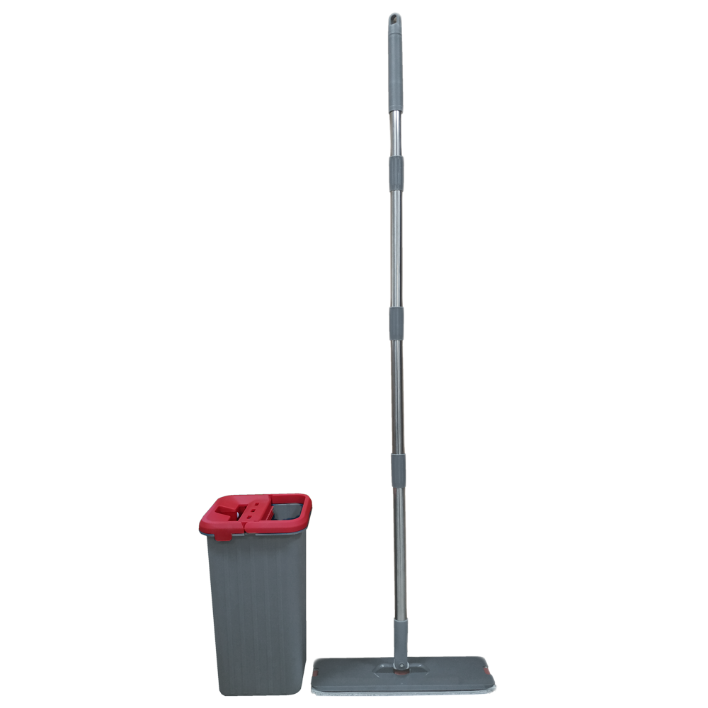 Набір для прибирання Planet Tablet Mop Midi 4 л сіро-червоний