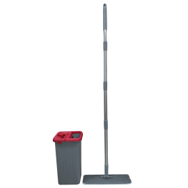 Набір для прибирання Planet Tablet Mop Midi 4 л сіро-червоний