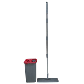 Набір для прибирання Planet Tablet Mop Midi 4 л сіро-червоний
