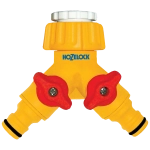 Конектор для крана подвійний HoZelock 2256 1/2 "/ 3/4" (G1 / 2 і G3 / 4)