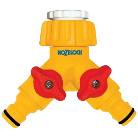 Конектор для крана подвійний HoZelock 2256 1/2 "/ 3/4" (G1 / 2 і G3 / 4)