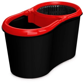 Набір для прибирання Planet Spin Mop Dark 14 л чорний