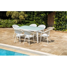 Стіл Tilia Osaka 90x150 см ніжки пластикові чорний