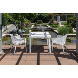 Стіл Tilia Osaka 90x90 см ніжки пластикові венге