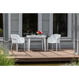 Стіл Tilia Osaka 90x90 см ніжки пластикові венге