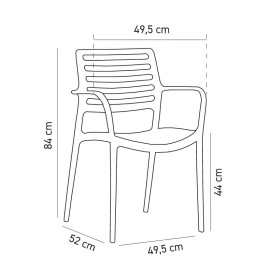 Крісло Tilia Louise XL помаранчеве