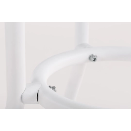 Стіл Tilia Kobe 60x60 см стільниця зі скла білий - блакитний