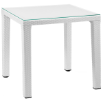Стіл Tilia Antares 80x80 см ніжки пластикові біла слонова кістка