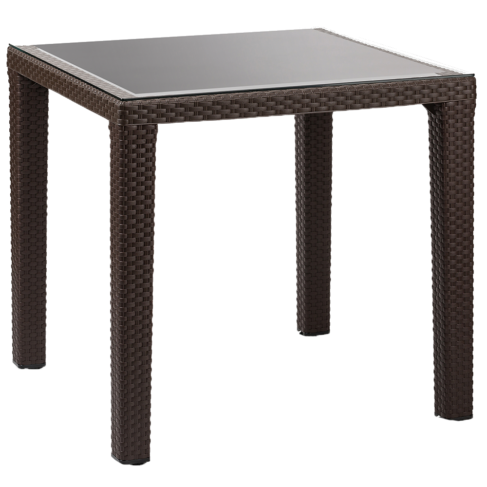 Стіл Tilia Antares 80x80 см ніжки пластикові венге