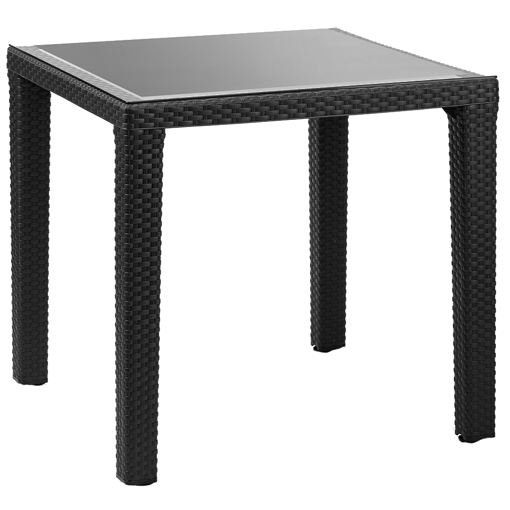 Стіл Tilia Antares 80x80 см ніжки пластикові чорний