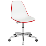 Стілець офісний Tilia Eos-Office червоний - біла слонова кістка