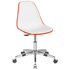 Стілець офісний Tilia Eos-Office помаранчевий - біла слонова кістка