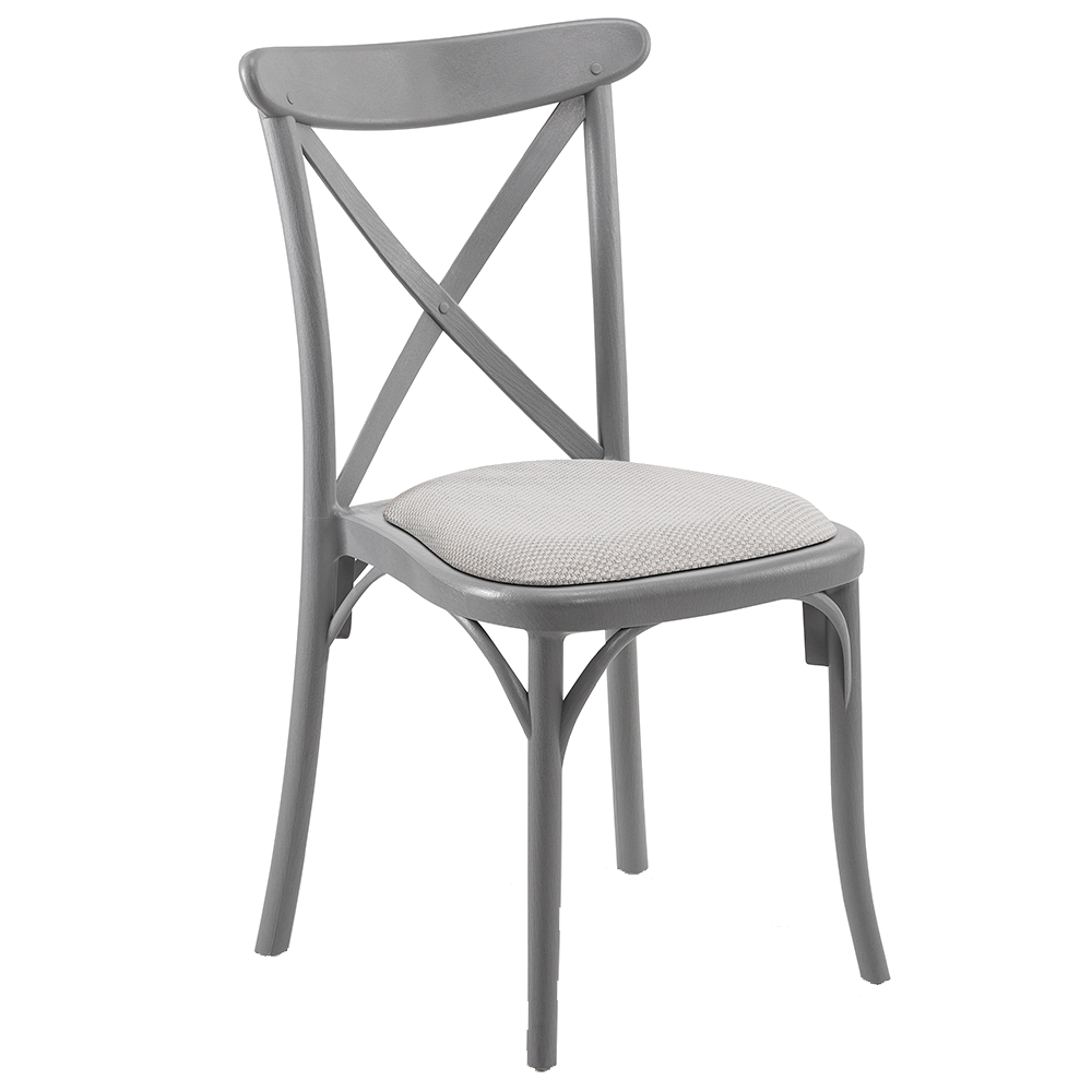 Стілець Tilia Capri Pad сірий цемент