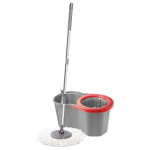 Набір для прибирання Planet Spin Mop Joy 16 л сірий - червоний