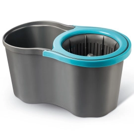 Набір для прибирання Planet Spin Mop Joy 16 л сірий - синій