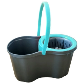 Набір для прибирання Planet Spin Mop Joy 16 л сірий - синій