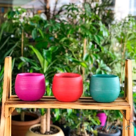 Горщик для квітів Colorful 0,55 л світло-рожевий