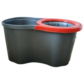 Набір для прибирання Planet Spin Mop Joy 16 л чорний - червоний