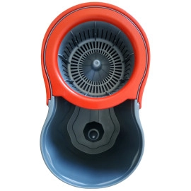 Набір для прибирання Planet Spin Mop Joy 16 л чорний - червоний