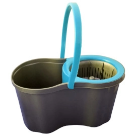 Набір для прибирання Planet Spin Mop Joy 16 л чорний - синій