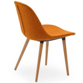 Стілець Tilia Shell-N Pad ніжки букові, сидіння з тканининою knit-45
