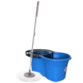 Набір для прибирання Planet Spin Mop Mini Eco 14 л блакитний-антрацитовий