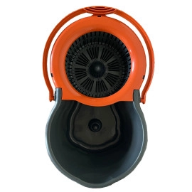 Набір для прибирання Planet Spin Mop Mini Eco 14 л антрацитовий-помаранчевий